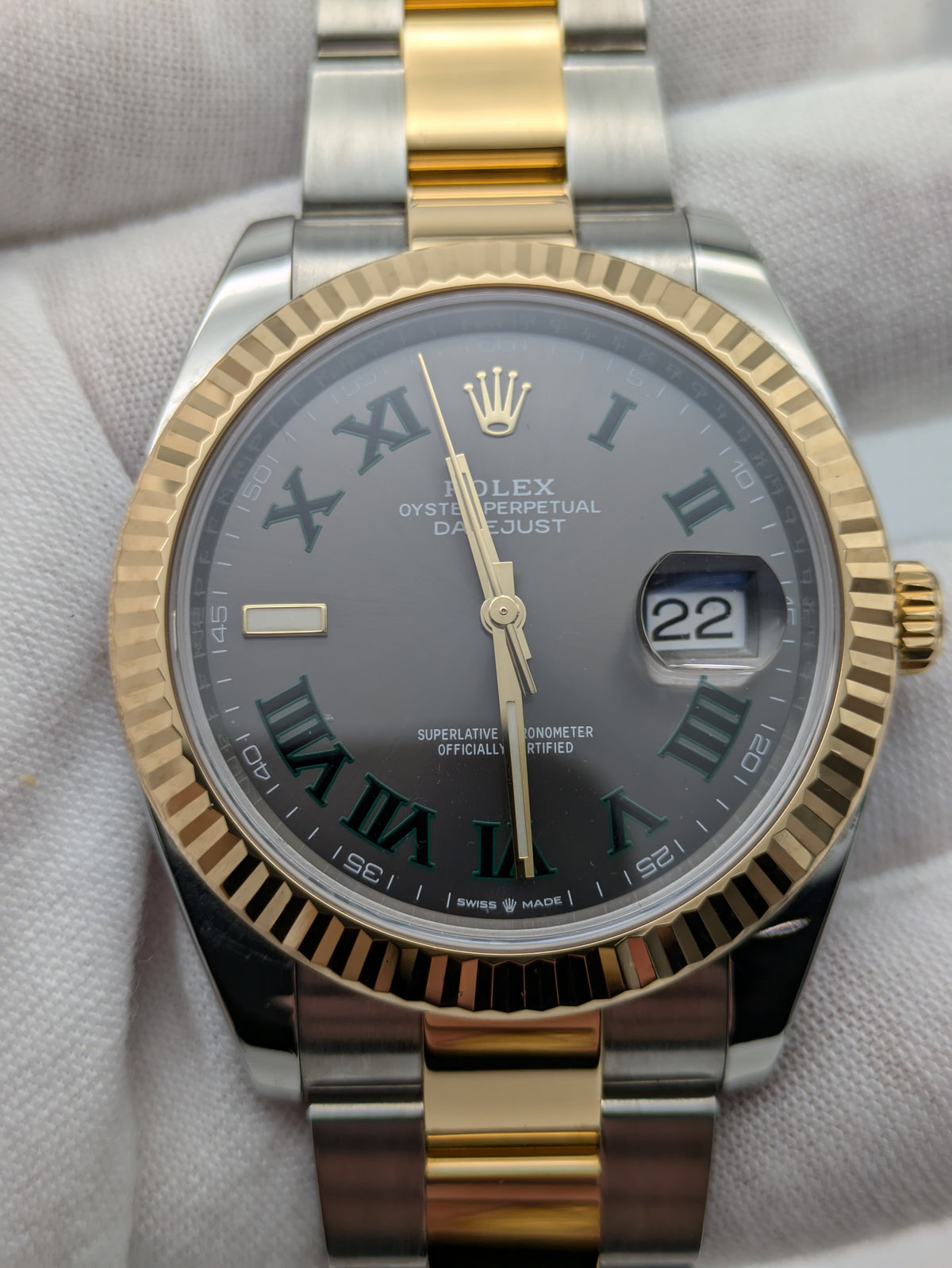 Rolex, Datejust, Wimbledon, Two-Tone YG, Oyster - 126333